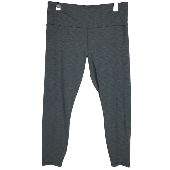 Athleta Ultra High Rise Elation 7/8 Tight Leggings Pocket Marled Green Sz Large - Picture 1 of 10